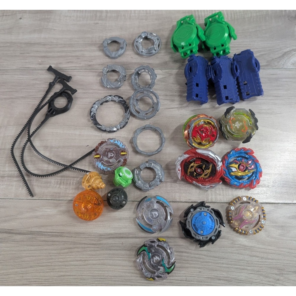 Beyblade Hasbro Lot of Beyblades and String Launcher MIX LOT